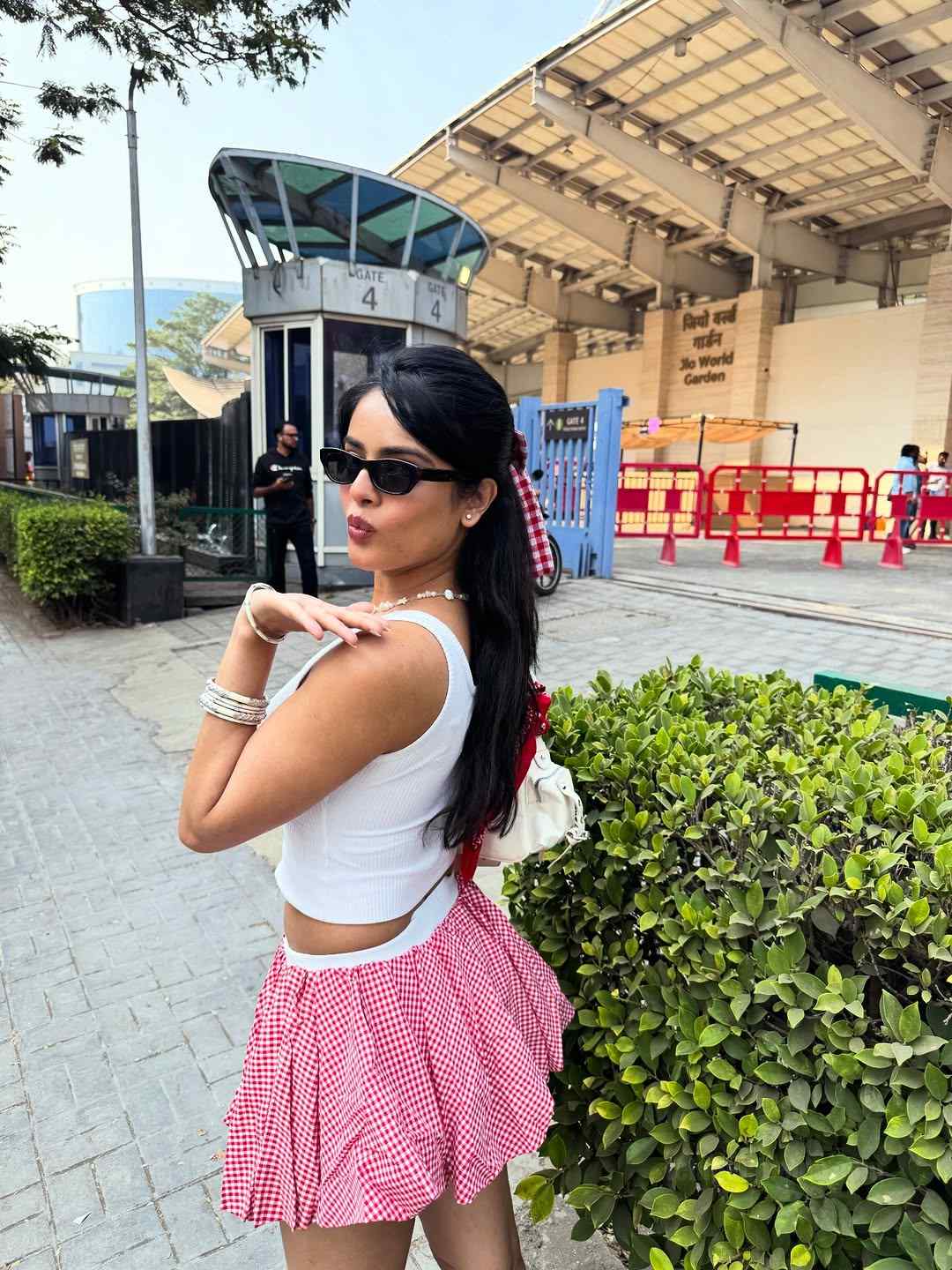 Riddhi Kumar in short skirt