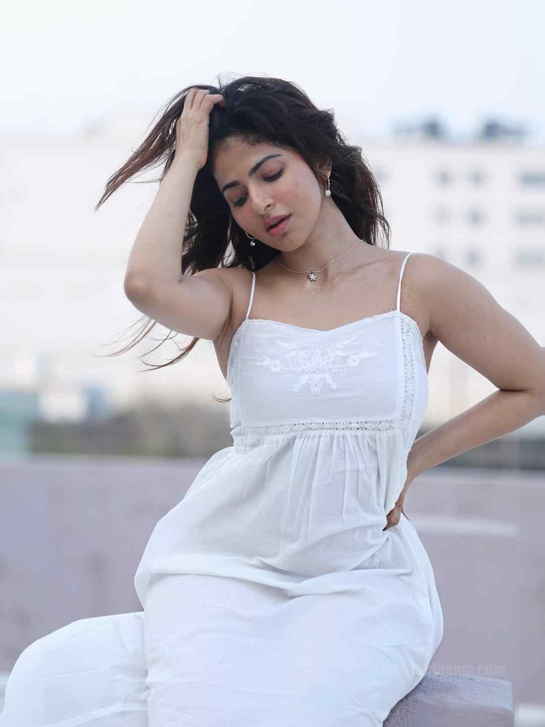 Iswarya Menon dazzles in elegant white gown